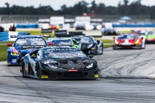 #1 Lamborghini Huracan GT3 of Michele Beretta and Andrea Calderelli, K-Pax Racing, GT World Challenge America, Pro, SRO America, Sebring International Raceway, Sebring, FL, September 2022.
 | Fabian Lagunas/SRO             