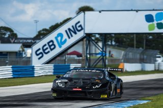 #1 Lamborghini Huracan GT3 of Michele Beretta and Andrea Calderelli, K-Pax Racing, GT World Challenge America, Pro, SRO America, Sebring International Raceway, Sebring, FL, September 2022.
 | Fabian Lagunas/SRO             