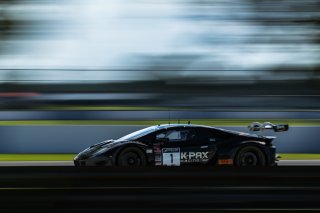 #1 Lamborghini Huracan GT3 of Michele Beretta and Andrea Calderelli, K-Pax Racing, GT World Challenge America, Pro, SRO America, Sebring International Raceway, Sebring, FL, September 2022.
 | SRO Motorsports Group