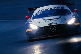 #6 Mercedes-AMG GT3 of Steven Aghakhani, Loris Spinelli and Tristan Vautier, US RaceTronics, Pro, Indy 8 Hours, Intercontinental GT Challenge, Indianapolis Motor Speedway, Indianapolis, Indiana, Oct 2022.
 | Regis Lefebure/SRO