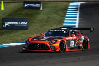 #04 Mercedes-AMG GT3 of George Kurtz, Ben Keating and Colin Braun, Crowdstrike Racing with Riley Motorsports, Pro-Am, Indy 8 Hours, Intercontinental GT Challenge, Indianapolis Motor Speedway, Indianapolis, Indiana, Oct 2022.
 | Fabian Lagunas/SRO        