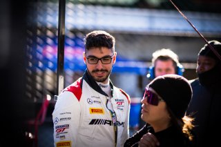#6 Mercedes-AMG GT3 of Steven Aghakhani, Loris Spinelli and Tristan Vautier, US RaceTronics, Pro, SRO America, Indianapolis Motor Speedway, Indianapolis, Indiana, Oct 2022.
 | Fabian Lagunas/SRO        