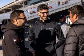 #6 Mercedes-AMG GT3 of Steven Aghakhani, Loris Spinelli and Tristan Vautier, US RaceTronics, Pro, Indy 8 Hours, Intercontinental GT Challenge, Indianapolis Motor Speedway, Indianapolis, Indiana, Oct 2022.
 | Regis Lefebure/SRO