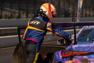 #38 BMW M4 GT3 of Samantha Tan, Nick Wittmer and Harry Gottsacker, ST Racing, Silver Cup, Indy 8 Hours, Intercontinental GT Challenge, Indianapolis Motor Speedway, Indianapolis, Indiana, Oct 2022.
 | Brian Cleary/SRO  