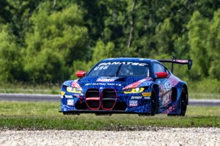 #96 BMW M4 GT3 of Michael Dinan and Robby Foley, Turner Motorsports, GT World Challenge America, Pro-Am, SRO America, New Orleans Motorsports Park, New Orleans, LA, May 2022.
 | Brian Cleary/SRO