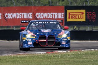 #96 BMW M4 GT3 of Michael Dinan and Robby Foley, Turner Motorsports, GT World Challenge America, Pro-Am, SRO America, New Orleans Motorsports Park, New Orleans, LA, May 2022.
 | Brian Cleary/SRO