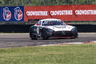 #6 Mercedes-AMG GT3 of Steven Aghakhani and Loris Spinelli, US Racetronics, GT World Challenge America, Pro, SRO America, New Orleans Motorsports Park, New Orleans, LA, May 2022.
 | Brian Cleary/SRO