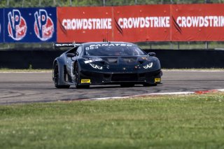 #1 Lamborghini Huracan GT3 of Michele Beretta and Andrea Calderelli, K-Pax Racing, GT World Challenge America, Pro, SRO America, New Orleans Motorsports Park, New Orleans, LA, May 2022.
 | Brian Cleary/SRO
