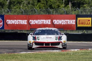 #61 Ferrari 488 GT3 of Jean-Claude Said and Conrad Grunewald, AF Corse, GT World Challenge America, Am, SRO America, New Orleans Motorsports Park, New Orleans, LA, May 2022.
 | Brian Cleary/SRO