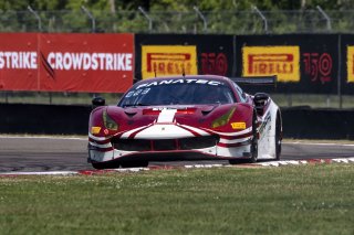 #23 Ferrari 488 GT3 of Onofrio Triarsi and Charlie Scardina, Triari Competizione, GT World Challenge America, Am, SRO America, New Orleans Motorsports Park, New Orleans, LA, May 2022.
 | Brian Cleary/SRO