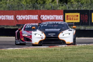 #12 Aston Martin Vantage AMR GT3 of Frank Gannett and Drew Staveley, Ian Lacy Racing, GT World Challenge America, Pro-Am, SRO America, New Orleans Motorsports Park, New Orleans, LA, May 2022.
 | Brian Cleary/SRO