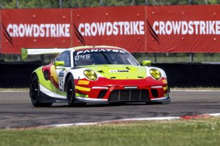 #45 Porsche 911 GT3-R (991.ii) of Charlie Luck and Jan Heylen, Wright Motorsports, GT World Challenge America, Pro-Am, SRO America, New Orleans Motorsports Park, New Orleans, LA, May 2022.
 | Brian Cleary/SRO