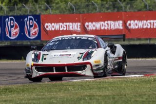 #61 Ferrari 488 GT3 of Jean-Claude Said and Conrad Grunewald, AF Corse, GT World Challenge America, Am, SRO America, New Orleans Motorsports Park, New Orleans, LA, May 2022.
 | Brian Cleary/SRO
