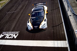 #12 Aston Martin Vantage AMR GT3 of Frank Gannett and Drew Staveley, Ian Lacy Racing, GT World Challenge America, Pro-Am, SRO America, New Orleans Motorsports Park, New Orleans, LA, May 2022.
 | Brian Cleary/SRO