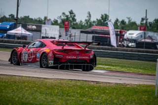 #93 Acura NSX GT3 of Ashton Harrison and Mario Farnbacher, Racers Edge Motorsports, GT World Challenge America, Pro-Am, SRO America, New Orleans Motorsports Park, New Orleans, LA, May 2022.
 | SRO Motorsports Group