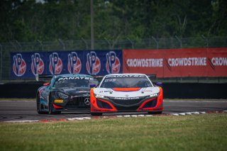 #43 Acura NSX GT3 of Erin Vogel and Michael Cooper, RealTime Racing, GT World Challenge America, Pro-Am, SRO America, New Orleans Motorsports Park, New Orleans, LA, May 2022.
 | SRO Motorsports Group