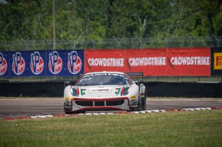 #61 Ferrari 488 GT3 of Jean-Claude Said and Conrad Grunewald, AF Corse, GT World Challenge America, Am, SRO America, New Orleans Motorsports Park, New Orleans, LA, May 2022.
 | SRO Motorsports Group