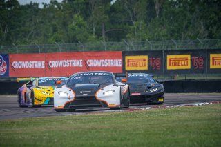 #12 Aston Martin Vantage AMR GT3 of Frank Gannett and Drew Staveley, Ian Lacy Racing, GT World Challenge America, Pro-Am, SRO America, New Orleans Motorsports Park, New Orleans, LA, May 2022.
 | SRO Motorsports Group