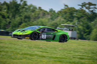 SRO America, New Orleans Motorsports Park, New Orleans, LA, May 2022.#3 Lamborghini Huracan GT3 of Misha Goikhberg and Jordan Pepper. K-Pax Racing, GT World Challenge America, Pro-Am
 | SRO Motorsports Group