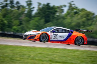 SRO America, New Orleans Motorsports Park, New Orleans, LA, May 2022.#43 Acura NSX GT3 of Erin Vogel and Michael Cooper, RealTime Racing, GT World Challenge America, Pro-Am
 | SRO Motorsports Group