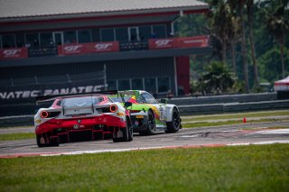 SRO America, New Orleans Motorsports Park, New Orleans, LA, May 2022.#23 Ferrari 488 GT3 of Onofrio Triarsi and Charlie Scardina, Triari Competizione, GT World Challenge America, Am
 | SRO Motorsports Group