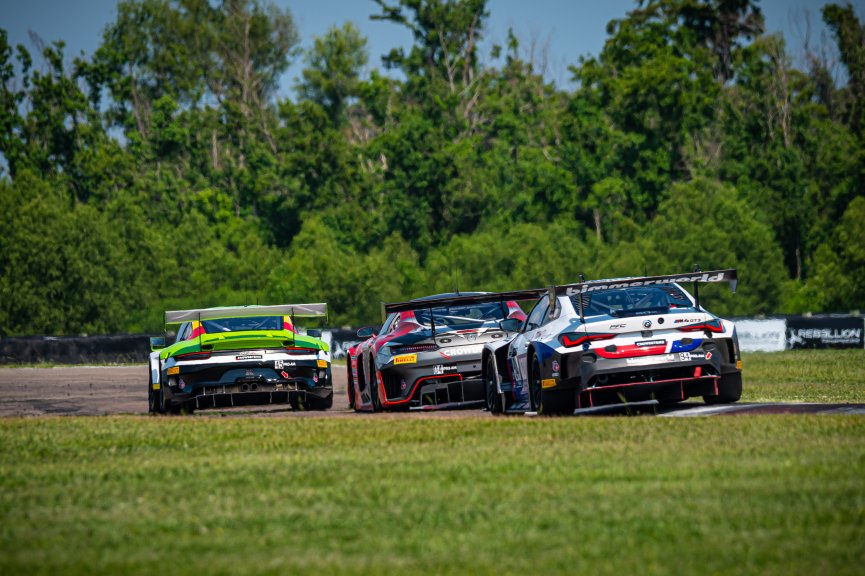 #45 Porsche 911 GT3-R (991.ii) of Charlie Luck and Jan Heylen, Wright Motorsports, GT World Challenge America, Pro-Am, SRO America, New Orleans Motorsports Park, New Orleans, LA, May 2022.
