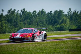 SRO America, New Orleans Motorsports Park, New Orleans, LA, May 2022.#23 Ferrari 488 GT3 of Onofrio Triarsi and Charlie Scardina, Triari Competizione, GT World Challenge America, Am
 | SRO Motorsports Group