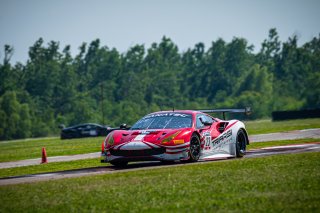 SRO America, New Orleans Motorsports Park, New Orleans, LA, May 2022.#23 Ferrari 488 GT3 of Onofrio Triarsi and Charlie Scardina, Triari Competizione, GT World Challenge America, Am
 | SRO Motorsports Group