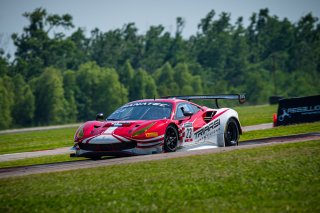 SRO America, New Orleans Motorsports Park, New Orleans, LA, May 2022.#23 Ferrari 488 GT3 of Onofrio Triarsi and Charlie Scardina, Triari Competizione, GT World Challenge America, Am
 | SRO Motorsports Group