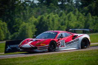 SRO America, New Orleans Motorsports Park, New Orleans, LA, May 2022.#23 Ferrari 488 GT3 of Onofrio Triarsi and Charlie Scardina, Triari Competizione, GT World Challenge America, Am
 | SRO Motorsports Group