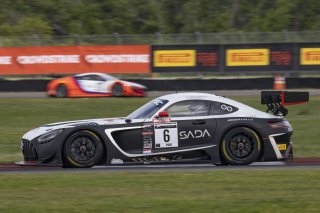 #6 Mercedes-AMG GT3 of Steven Aghakhani and Loris Spinelli, US Racetronics, GT World Challenge America, Pro, SRO America, New Orleans Motorsports Park, New Orleans, LA, May 2022.
 | Brian Cleary/SRO