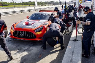 #04 Mercedes-AMG GT3 of George Kurtz and Colin Braun, Crowdstrike Racing by Riley Motorsports, GT World Challenge America, Pro-Am, SRO America, New Orleans Motorsports Park, New Orleans, LA, May 2022.
 | Brian Cleary/SRO