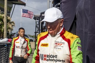 #45 Porsche 911 GT3-R (991.ii) of Charlie Luck and Jan Heylen, Wright Motorsports, GT World Challenge America, Pro-Am, SRO America, New Orleans Motorsports Park, New Orleans, LA, May 2022.
 | Brian Cleary/SRO