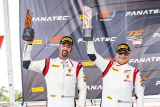 #61 Ferrari 488 GT3 of Jean-Claude Said and Conrad Grunewald, AF Corse, GT World Challenge America, Am, SRO America, New Orleans Motorsports Park, New Orleans, LA, May 2022.
 | Brian Cleary/SRO