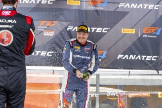 #04 Mercedes-AMG GT3 of George Kurtz and Colin Braun, Crowdstrike Racing by Riley Motorsports, GT World Challenge America, Pro-Am, SRO America, New Orleans Motorsports Park, New Orleans, LA, May 2022.
 | Brian Cleary/SRO