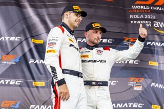 #6 Mercedes-AMG GT3 of Steven Aghakhani and Loris Spinelli, US Racetronics, GT World Challenge America, Pro, SRO America, New Orleans Motorsports Park, New Orleans, LA, May 2022.
 | Brian Cleary/SRO