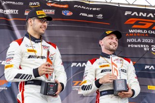 #6 Mercedes-AMG GT3 of Steven Aghakhani and Loris Spinelli, US Racetronics, GT World Challenge America, Pro, SRO America, New Orleans Motorsports Park, New Orleans, LA, May 2022.
 | Brian Cleary/SRO