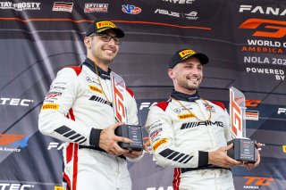 #6 Mercedes-AMG GT3 of Steven Aghakhani and Loris Spinelli, US Racetronics, GT World Challenge America, Pro, SRO America, New Orleans Motorsports Park, New Orleans, LA, May 2022.
 | Brian Cleary/SRO