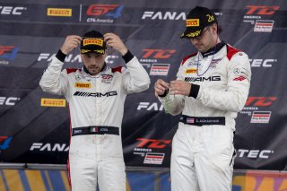 #6 Mercedes-AMG GT3 of Steven Aghakhani and Loris Spinelli, US Racetronics, GT World Challenge America, Pro, SRO America, New Orleans Motorsports Park, New Orleans, LA, May 2022.
 | Brian Cleary/SRO