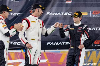 #23 Ferrari 488 GT3 of Onofrio Triarsi and Charlie Scardina, Triari Competizione, GT World Challenge America, Am, SRO America, New Orleans Motorsports Park, New Orleans, LA, May 2022. | Brian Cleary/SRO