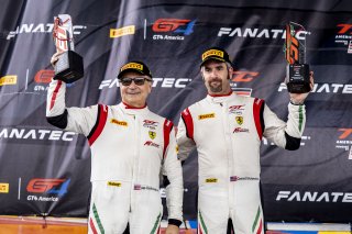 #61 Ferrari 488 GT3 of Jean-Claude Said and Conrad Grunewald, AF Corse, GT World Challenge America, Am, SRO America, New Orleans Motorsports Park, New Orleans, LA, May 2022.
 | Brian Cleary/SRO