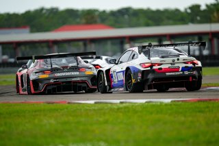 #94 BMW M4 GT3 of Chandler Hull and Bill AUberlen, Bimmerworld, GT World Challenge America, Pro-Am, #04 Mercedes-AMG GT3 of George Kurtz and Colin Braun, Crowdstrike Racing by Riley Motorsports, SRO NOLA, May 2022
 | Fred Hardy II/SRO