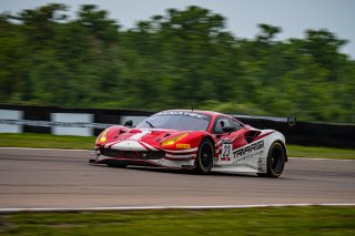 SRO America, New Orleans Motorsports Park, New Orleans, LA, May 2022.#23 Ferrari 488 GT3 of Onofrio Triarsi and Charlie Scardina, Triari Competizione, GT World Challenge America, Am
 | SRO Motorsports Group