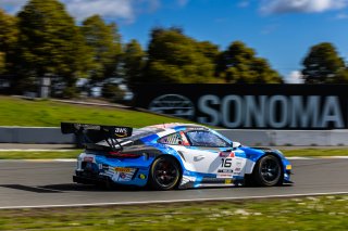 #16 Porsche 911 GT3-R (991.ii) of Pedro Torres and Spencer Pumpelly, ACI Motorsport, April 2023., CA, GT World Challenge America, Pro-Am, SRO America, Sonoma, Sonoma Raceway
 | Fabian Lagunas / SRO