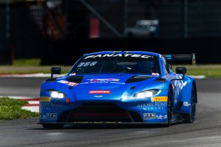 #007 Aston Martin Vantage AMR GT3 of Derek DeBoer and Ross Gunn, April 2023., Aston Martin Racing-TRG, GT World Challenge America, LA, NOLA Motorsports Park, New Orleans, Pro-Am, SRO America
 | Fabian Lagunas / SRO