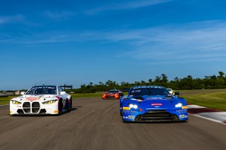 #007 Aston Martin Vantage AMR GT3 of Derek DeBoer and Ross Gunn, April 2023., Aston Martin Racing-TRG, GT World Challenge America, LA, NOLA Motorsports Park, New Orleans, Pro-Am, SRO America
 | Fabian Lagunas / SRO
