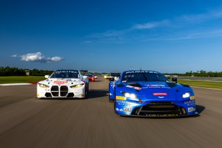#007 Aston Martin Vantage AMR GT3 of Derek DeBoer and Ross Gunn, April 2023., Aston Martin Racing-TRG, GT World Challenge America, LA, NOLA Motorsports Park, New Orleans, Pro-Am, SRO America
 | Fabian Lagunas / SRO