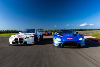 #007 Aston Martin Vantage AMR GT3 of Derek DeBoer and Ross Gunn, April 2023., Aston Martin Racing-TRG, GT World Challenge America, LA, NOLA Motorsports Park, New Orleans, Pro-Am, SRO America
 | Fabian Lagunas / SRO