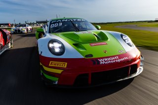 #45 Porsche 911 GT3-R 992 of Charlie Luck and Jan Heylen, April 2023., GT World Challenge America, LA, NOLA Motorsports Park, New Orleans, Pro-Am, SRO America, Wright Motorsports
 | Fabian Lagunas / SRO
