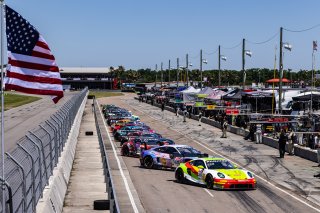 #45 Porsche 911 GT3-R 992 of Charlie Luck and Jan Heylen, April 2023., GT World Challenge America, LA, NOLA Motorsports Park, New Orleans, Pro-Am, SRO America, Wright Motorsports
 | Fabian Lagunas / SRO
